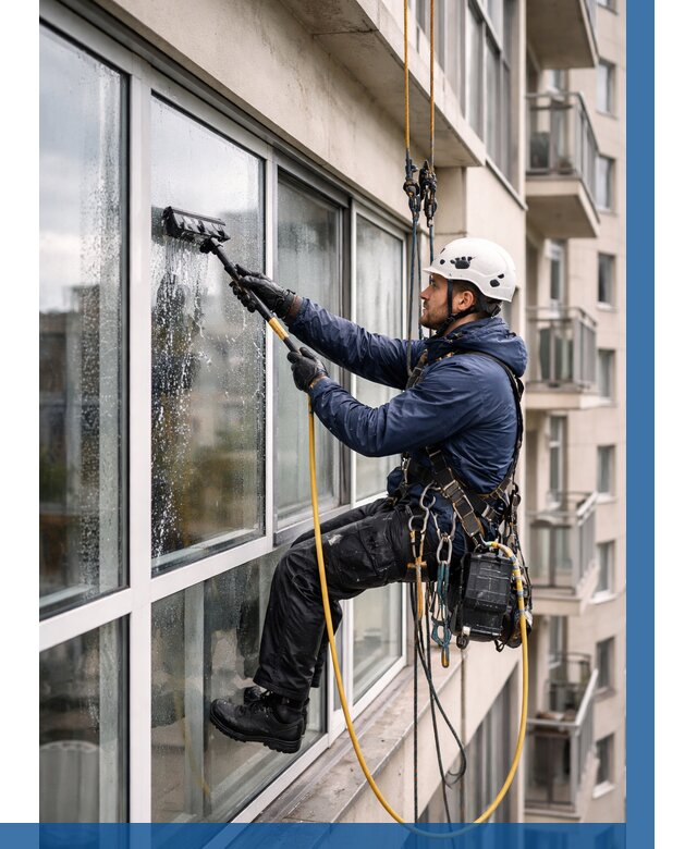 Мойка балконного остекления в Новоалтайске от 3578 р. | ВЫСОТНИК-Нвл