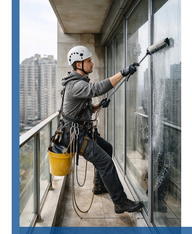 Профессиональная мойка балконного остекления в Новоалтайске