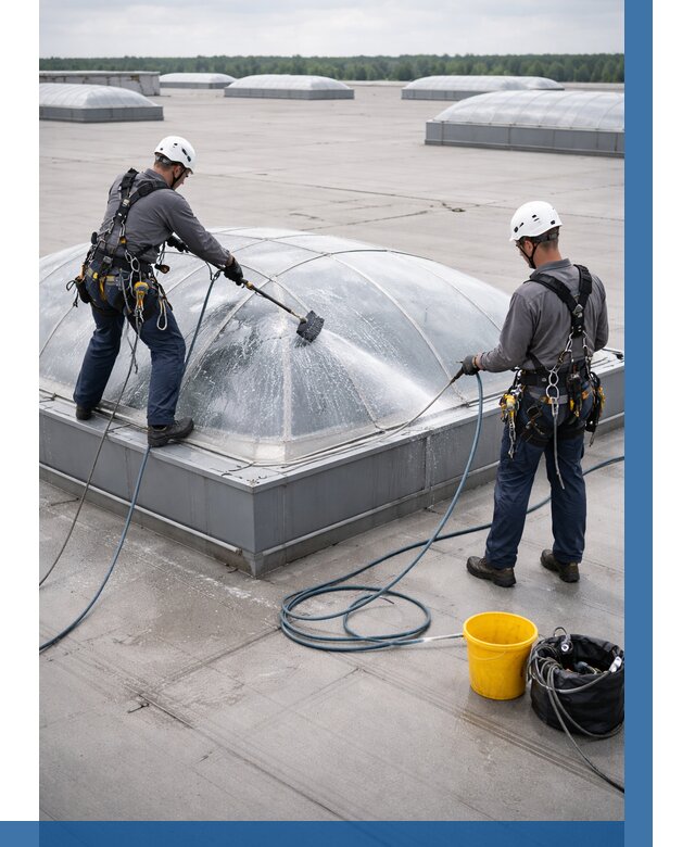 Мойка зенитных фонарей в Новоалтайске, заказать от 4601 р. | ВЫСОТНИК-Нвл