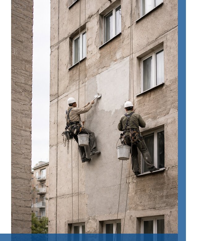 Косметический ремонт фасада в Новоалтайске от 1125 р. | ВЫСОТНИК-Нвл