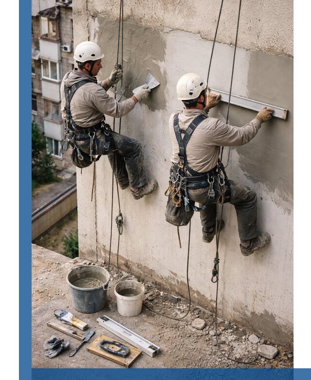 Комплексный ремонт штукатурного фасада с гарантией в Новоалтайске