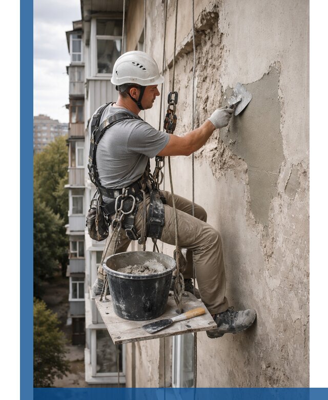 Восстановление фасадной штукатурки в Новоалтайске с гарантией качества