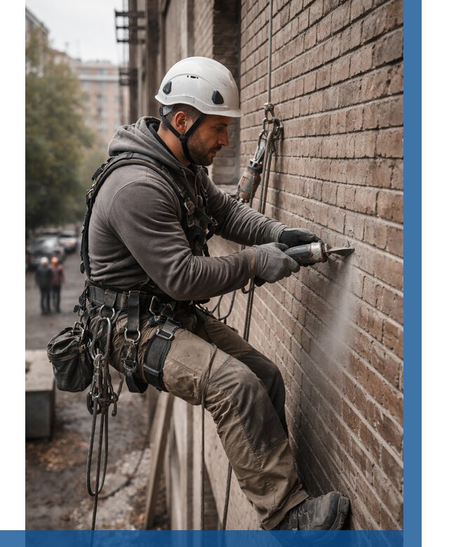 Расшивка кирпичных швов в Новоалтайске от 613 р. | ВЫСОТНИК-Нвл