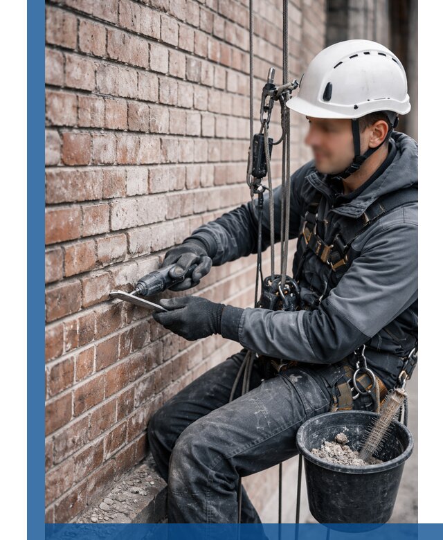 Расшивка кирпичных швов фасадов и стен, ремонт в Новоалтайске