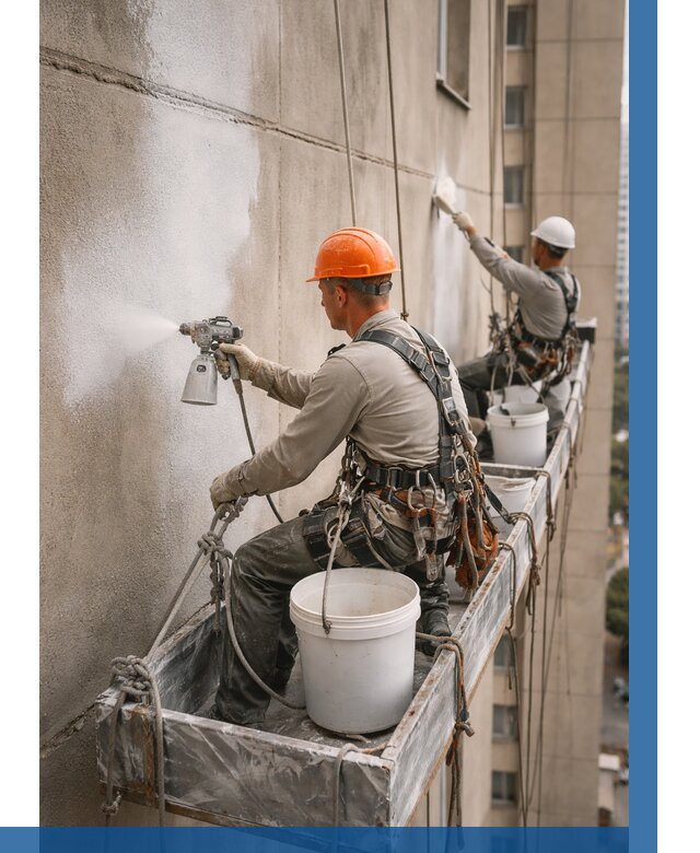 Грунтовка фасада на высоте в Новоалтайске от 123 р. | ВЫСОТНИК-Нвл