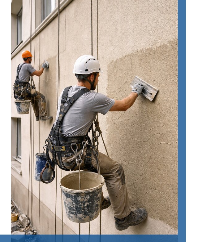 Декоративная штукатурка фасада в Новоалтайске от 1227 р. | ВЫСОТНИК-Нвл