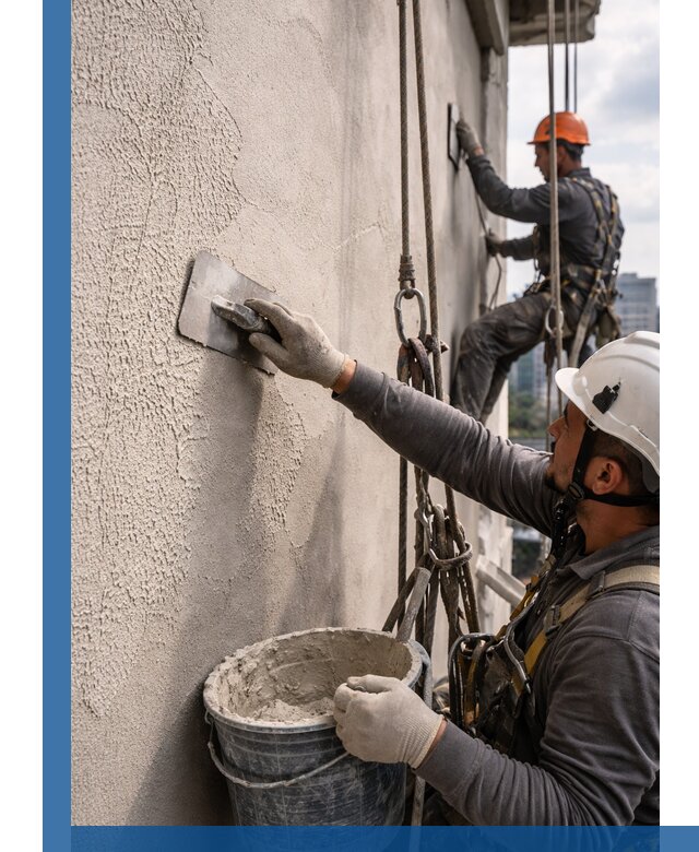 Декоративная штукатурка фасада с утеплением и защитой в Новоалтайске