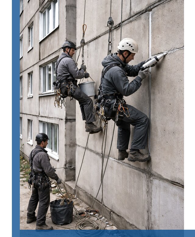 Герметизация межпанельных швов в Новоалтайске с гарантией герметичности