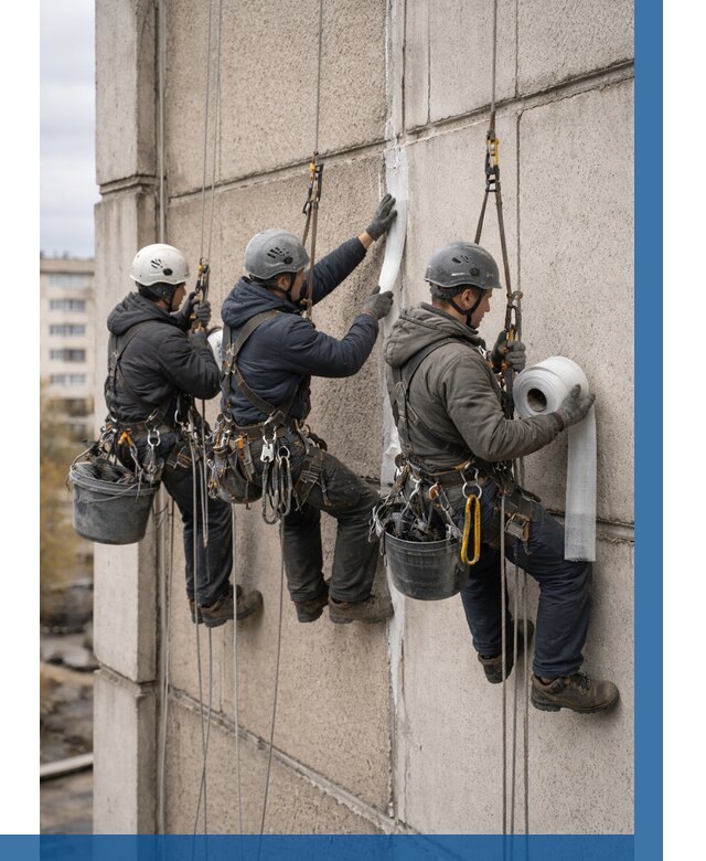 Ремонт межпанельных швов в Новоалтайске от 767 р. | ВЫСОТНИК-Нвл