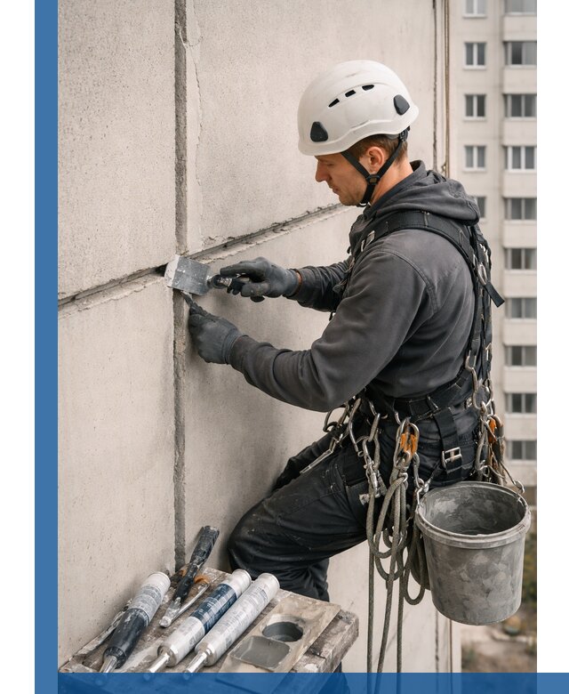 Ремонт межпанельных швов в Новоалтайске герметизация и восстановление