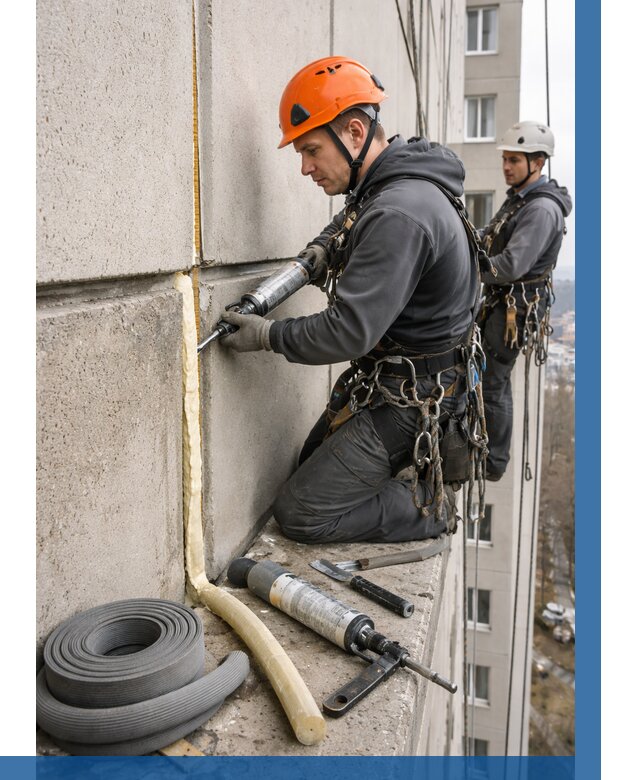 Теплый шов межпанельные швы в Новоалтайске от 716 р. | ВЫСОТНИК-Нвл