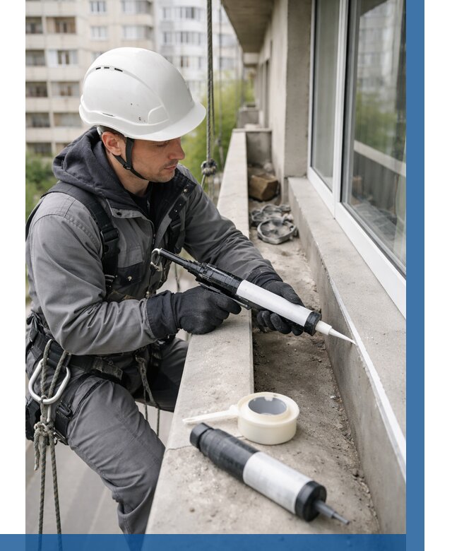 Герметизация швов лоджии в Новоалтайске от 4601 р. | ВЫСОТНИК-Нвл