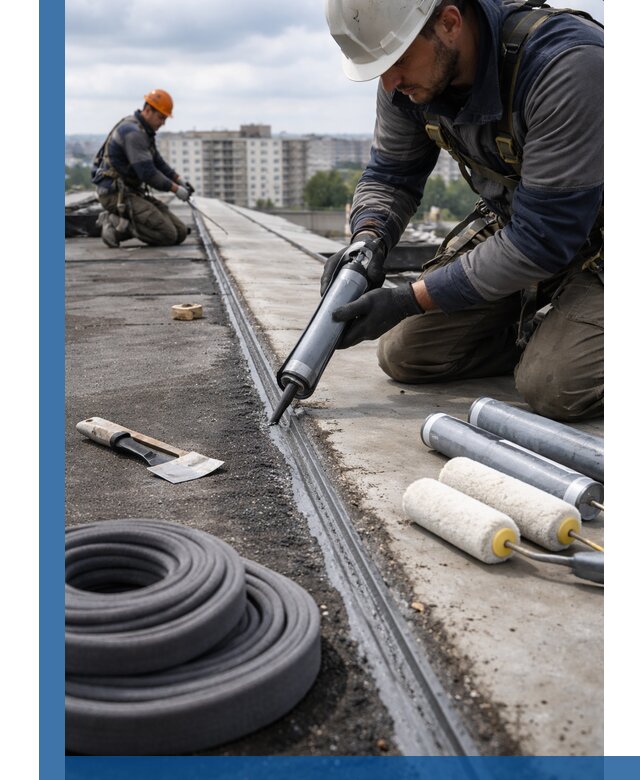 Герметизация швов кровли в Новоалтайске с гарантией герметичности