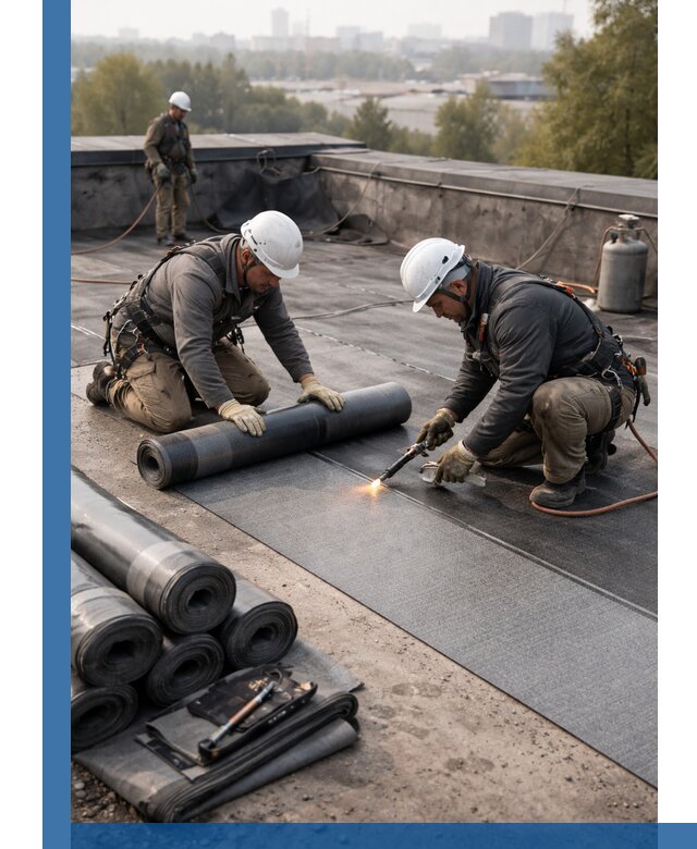 Монтаж мягкой кровли в Новоалтайске профессионально и надежно