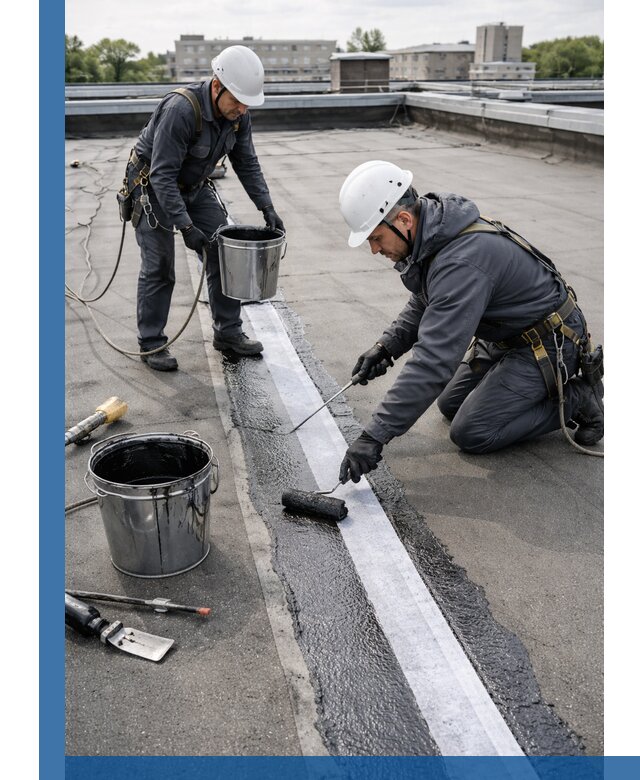 Гидроизоляция кровли мастикой в Новоалтайске надежная защита