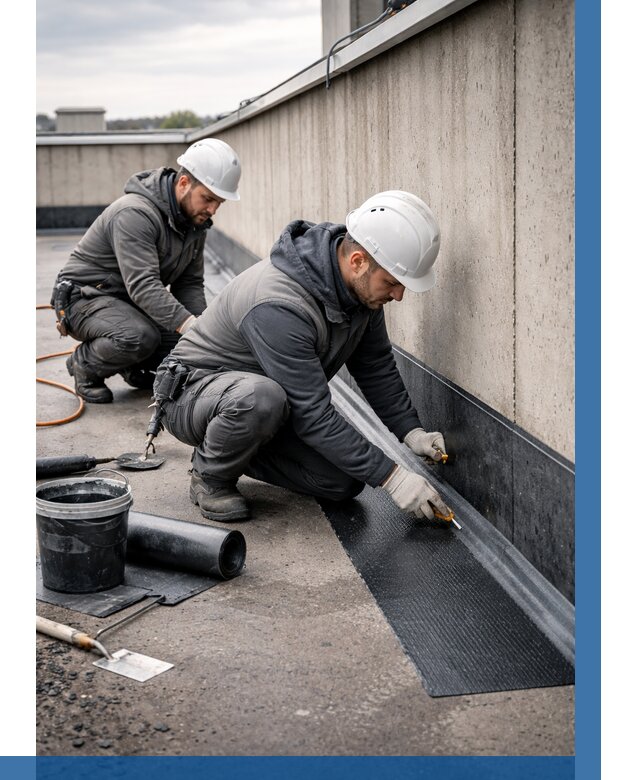 Гидроизоляция примыканий на кровле в Новоалтайске от 920 р. | ВЫСОТНИК-Нвл