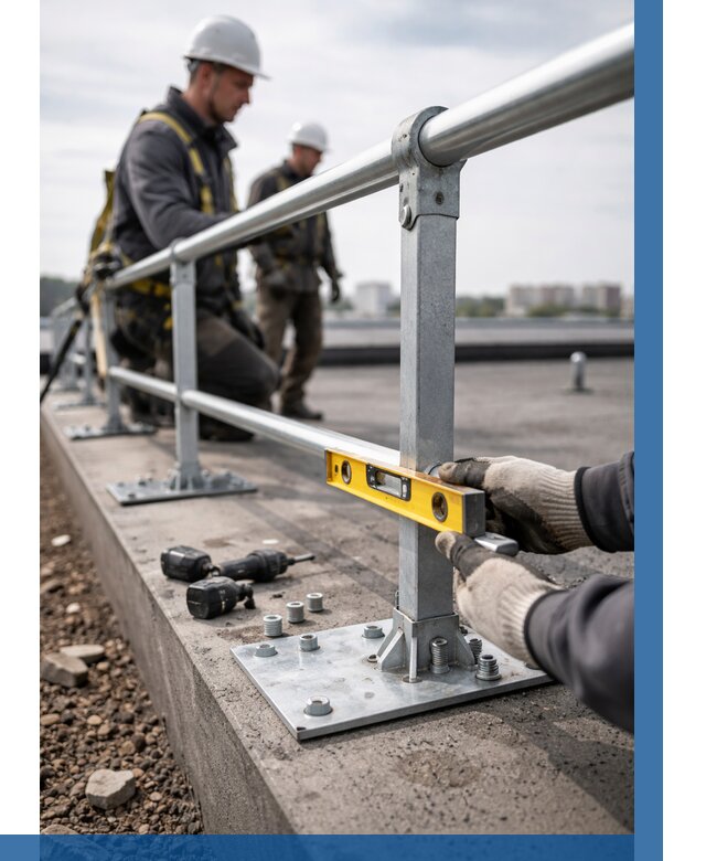 Монтаж кровельного ограждения в Новоалтайске от 1227 р. | ВЫСОТНИК-Нвл