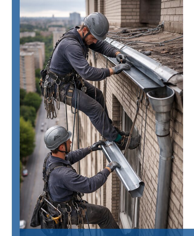 Ремонт водосточных желобов в Новоалтайске, быстро и качественно