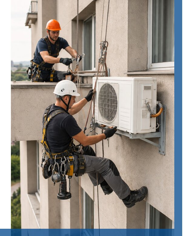 Монтаж внешнего блока кондиционера в Новоалтайске от 6646 р. | ВЫСОТНИК-Нвл