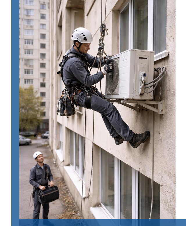 Демонтаж внешнего блока кондиционера в Новоалтайске профессионально