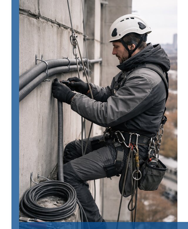 Профессиональный монтаж гофры для кабеля в Новоалтайске с гарантией