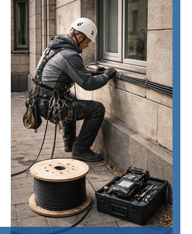 Прокладка оптоволоконного кабеля в Новоалтайске от 818 р. | ВЫСОТНИК-Нвл