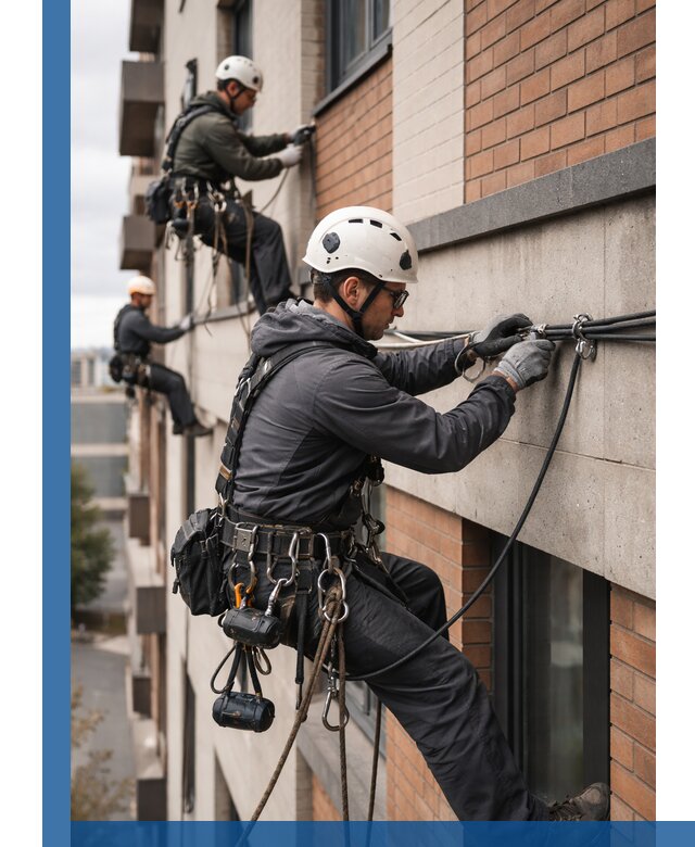 Крепление кабеля на фасаде монтаж и крепеж в Новоалтайске