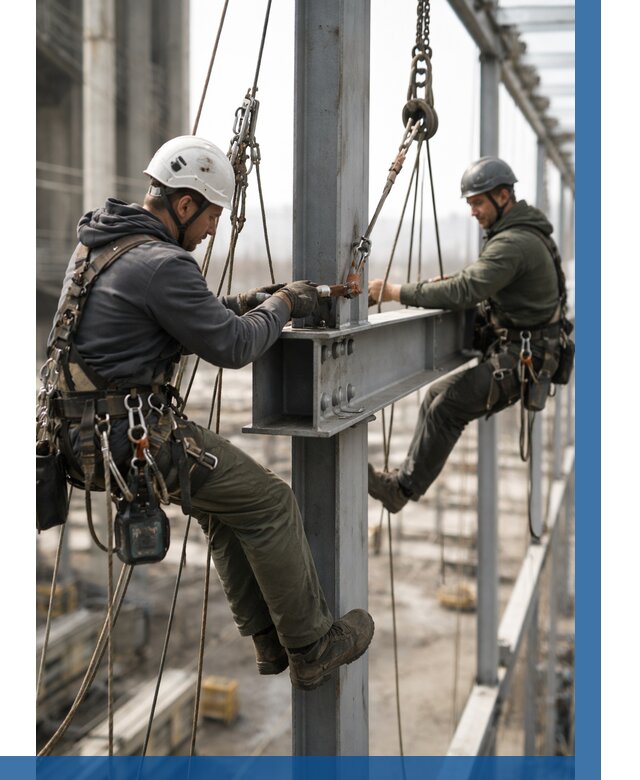 Монтаж металлоконструкций на высоте в Новоалтайске от 3578 р. | ВЫСОТНИК-Нвл