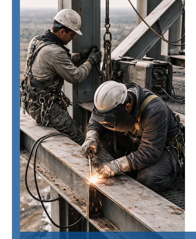 Высотные сварочные работы в Новоалтайске для промышленных объектов