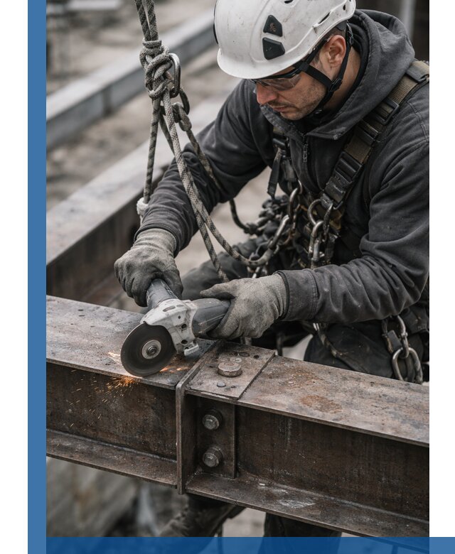 Резка металла на высоте в Новоалтайске для зданий и конструкций