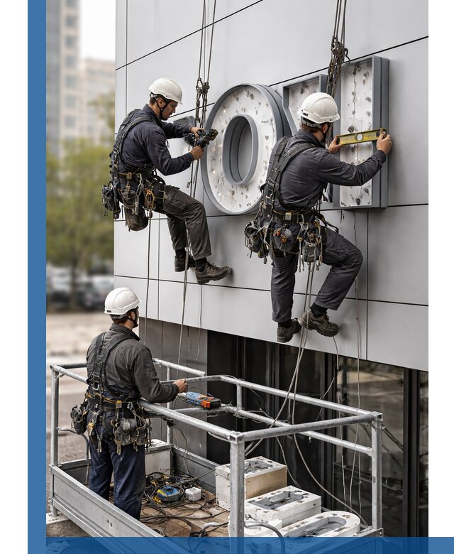 Профессиональный монтаж световых букв в Новоалтайске под ключ