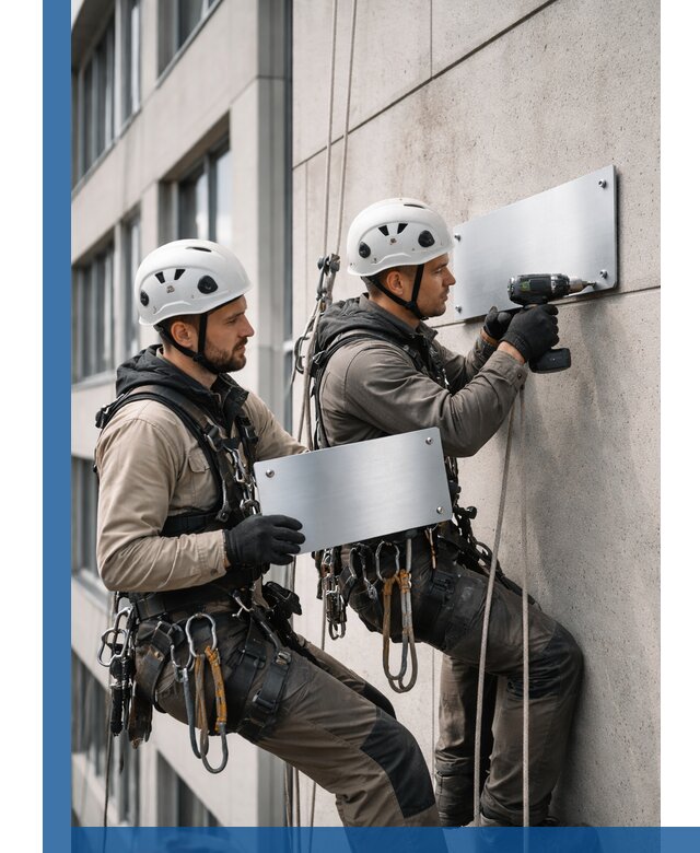 Монтаж табличек и указателей в Новоалтайске для зданий и сооружений