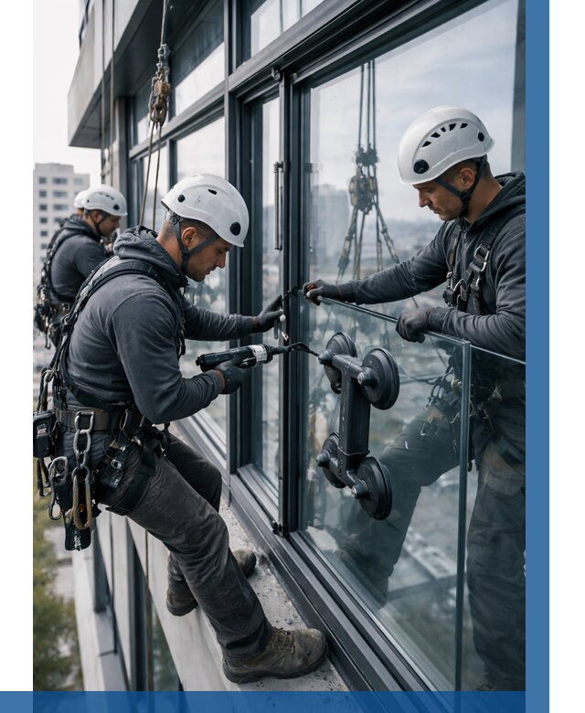 Витражное остекление зданий в Новоалтайске от 3578 р. | ВЫСОТНИК-Нвл