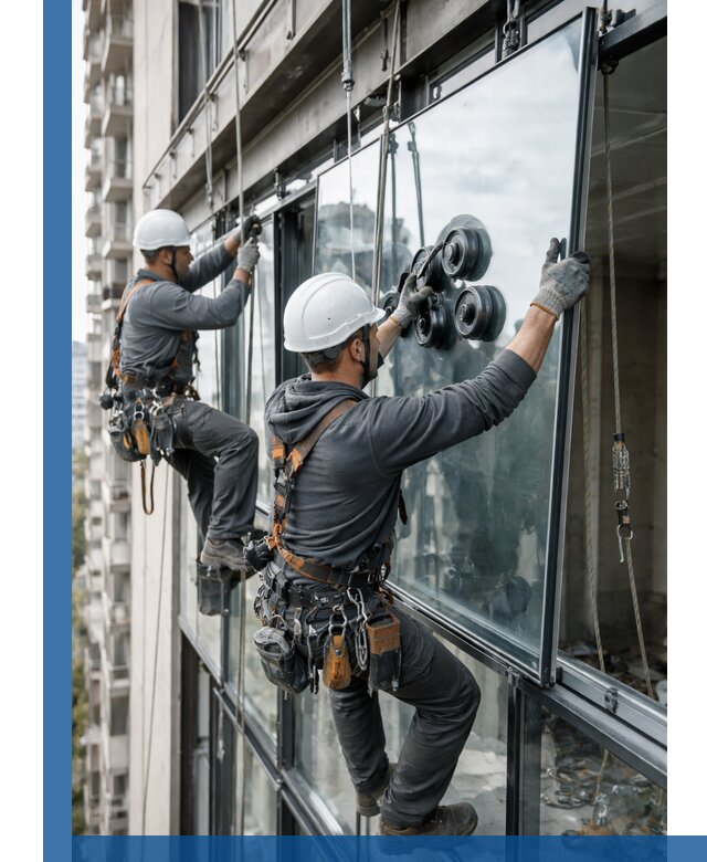 Витражное остекление фасадов и лоджий в Новоалтайске под ключ