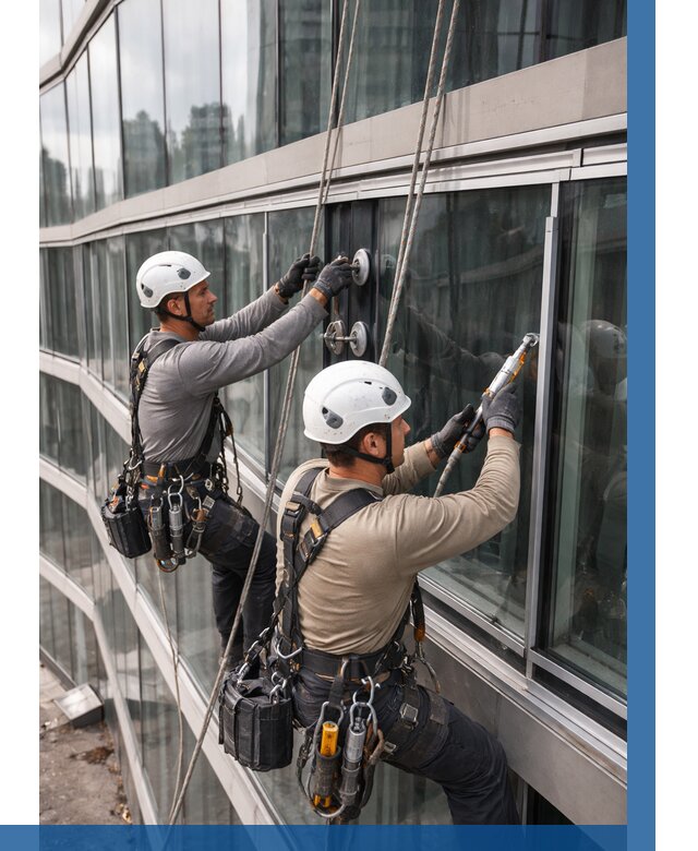 Радиусное остекление фасада в Новоалтайске от 12269 р. | ВЫСОТНИК-Нвл