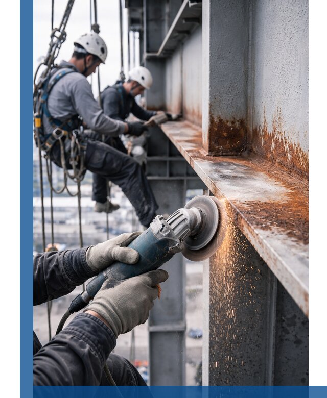 Зачистка металла от ржавчины и подготовка поверхностей в Новоалтайске