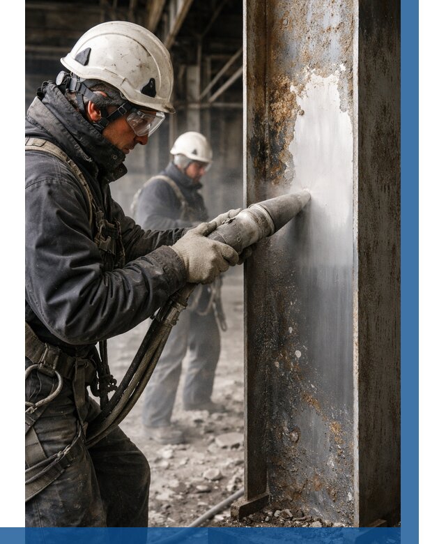 Удаление старой краски с металла в Новоалтайске от 460 р. | ВЫСОТНИК-Нвл