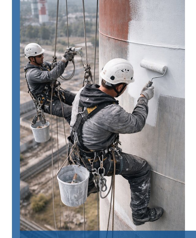 Покраска дымовых труб в Новоалтайске: антикоррозийная защита и восстановление