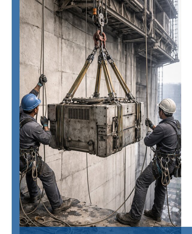 Такелажные работы на высоте, подъем и монтаж грузов в Новоалтайске