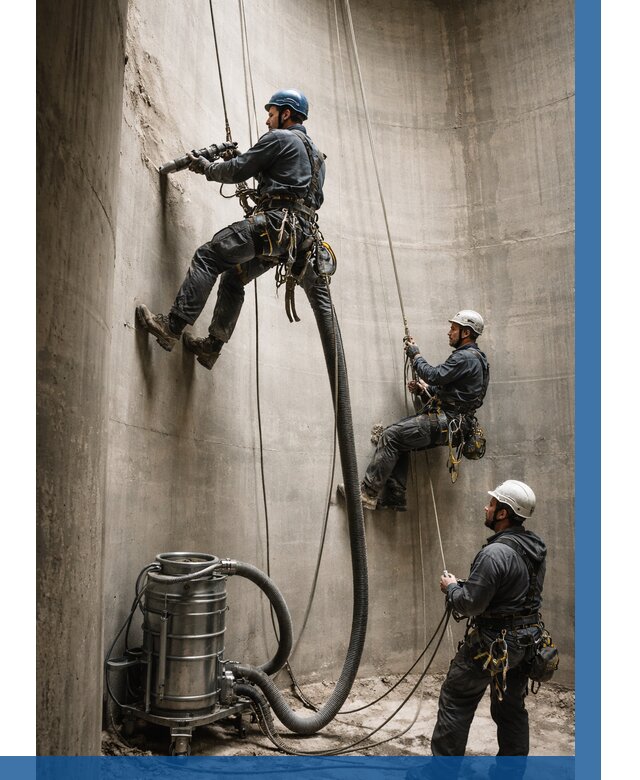 Зачистка силосов в Новоалтайске от 4601 р. Договор и смета ВЫСОТНИК-Нвл