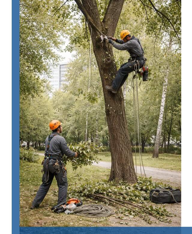 Санитарная обрезка деревьев в Новоалтайске, профессионально и безопасно