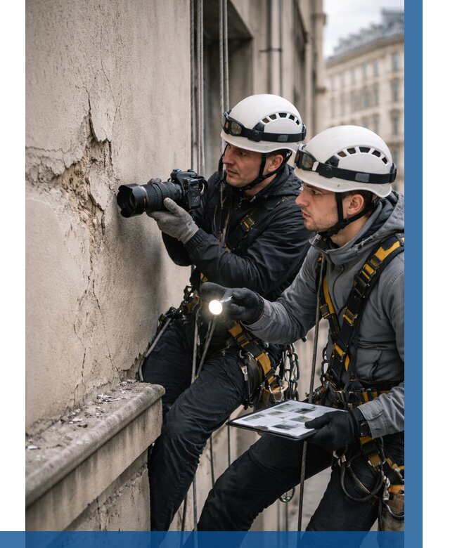 Фотофиксация дефектов фасада в Новоалтайске от 4601 р. | ВЫСОТНИК-Нвл