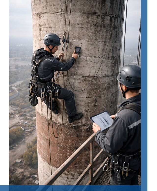 Обследование дымовой трубы в Новоалтайске от 8179 р. | ВЫСОТНИК-Нвл